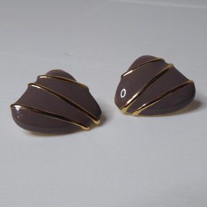 Vintage Triangular Stud Earrings